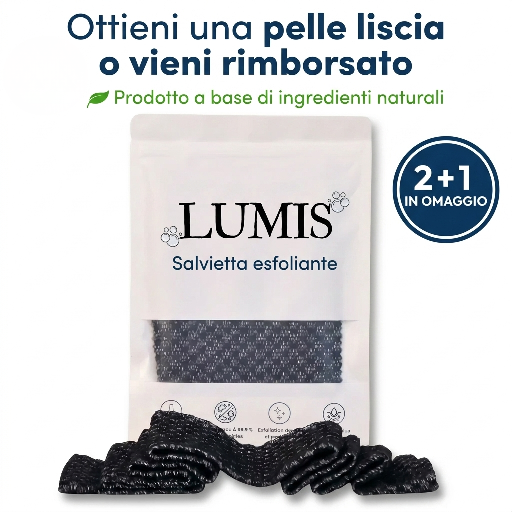 Lumis - Asciugamano Esfoliante Antibatterico